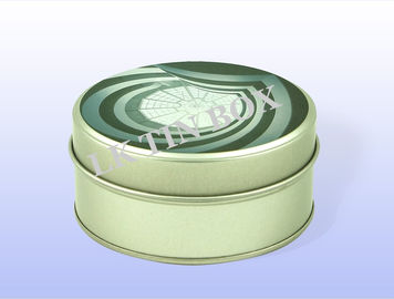 China Druckgeschenk-Blechdose für Uhr-Seifen-Waschpulver-Speicher, Fenster-runde Blechdosen fournisseur