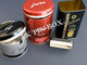 luftdichter runder Zinn-Kasten-Speicher des Tee-200g mit Gummideckel, Tee-Speicher-Zinn fournisseur