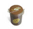 Metalldraht-Deckel-Plätzchen konserviert leeren schwarzen runden Zinn-Mattkasten für Tee/Kaffee fournisseur