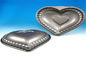Druck färbte Miniherz geformten Schokoladen-Zinn-Kasten für Süßigkeit/Bonbon fournisseur