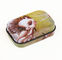 65 x 45 x 18mm rechteckiger kundengebundener mini tadellose Süßigkeits-Zinn-Kasten mit Fenster-Scharnier fournisseur
