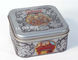 Fördernder Geschenk-Metallquadrat-Zinn-Kasten für Plätzchen-und Keks-Kuchen-Speicher fournisseur