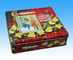 Quadratischer Metallkuchen-Zinn-Kasten mit Drucklogo, Schokoladen-quadratisches Bevorzugungs-Zinn fournisseur