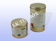 Einfacher silberner runder Metallkasten-Nahrungsmittelvorratsbehälter-glatter Lack fournisseur