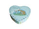 Herz-geformte Hochzeits-Süßigkeits-Blechdose mit prägeartigem Deckel, Bonbon im Zinn fournisseur