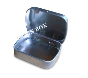 China Zinnblech-Metallkleiner mini tadelloser Zinn-Kasten mit Drucken und Fenster eingehängtem Deckel fournisseur