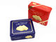Weihnachtsblauer rechteckiger Zinn-Kasten für Schokoladen-Plätzchen-Geschenk-Förderungen fournisseur