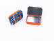 Rechteckiger Metallzinn-Kasten mit den Fenster-Scharnier-Geschenk-Karten, die kleines Metallzinn verpacken fournisseur